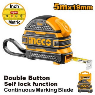 Thước cuộn thép nền vàng cao cấp ingco hsmt08316 hsmt08519 hsmt08525 hsmt08825 cbqs