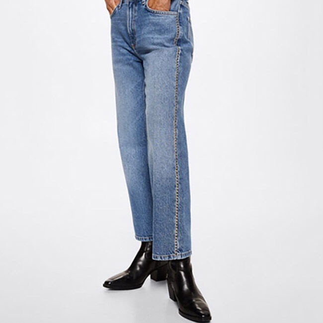 MANGO - Quần Jeans Nữ Topanga