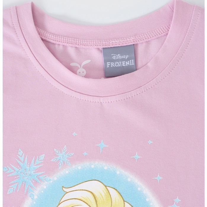 Áo thun ngắn tay Elsa bé gái Rabity áo phông cotton siêu mềm mịn thoáng mát cho bé vận động 5681
