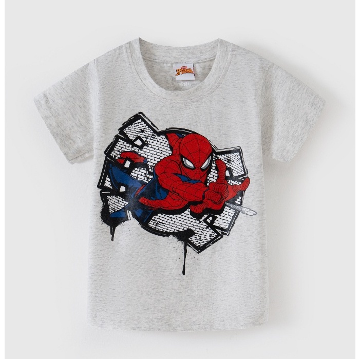 Áo thun cho bé trai Rabity áo thun siêu nhân nhện Spiderman và Marvel 5663