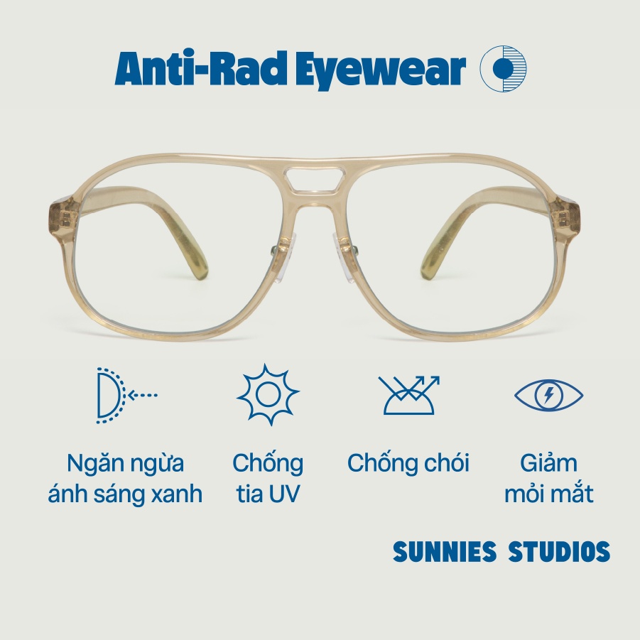 Kính Sunnies Studios Chống Ánh Sáng Xanh Baz Mushroom