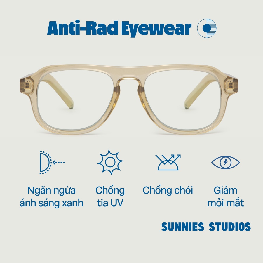 Kính Sunnies Studios Chống Ánh Sáng Xanh Osten Mushroom