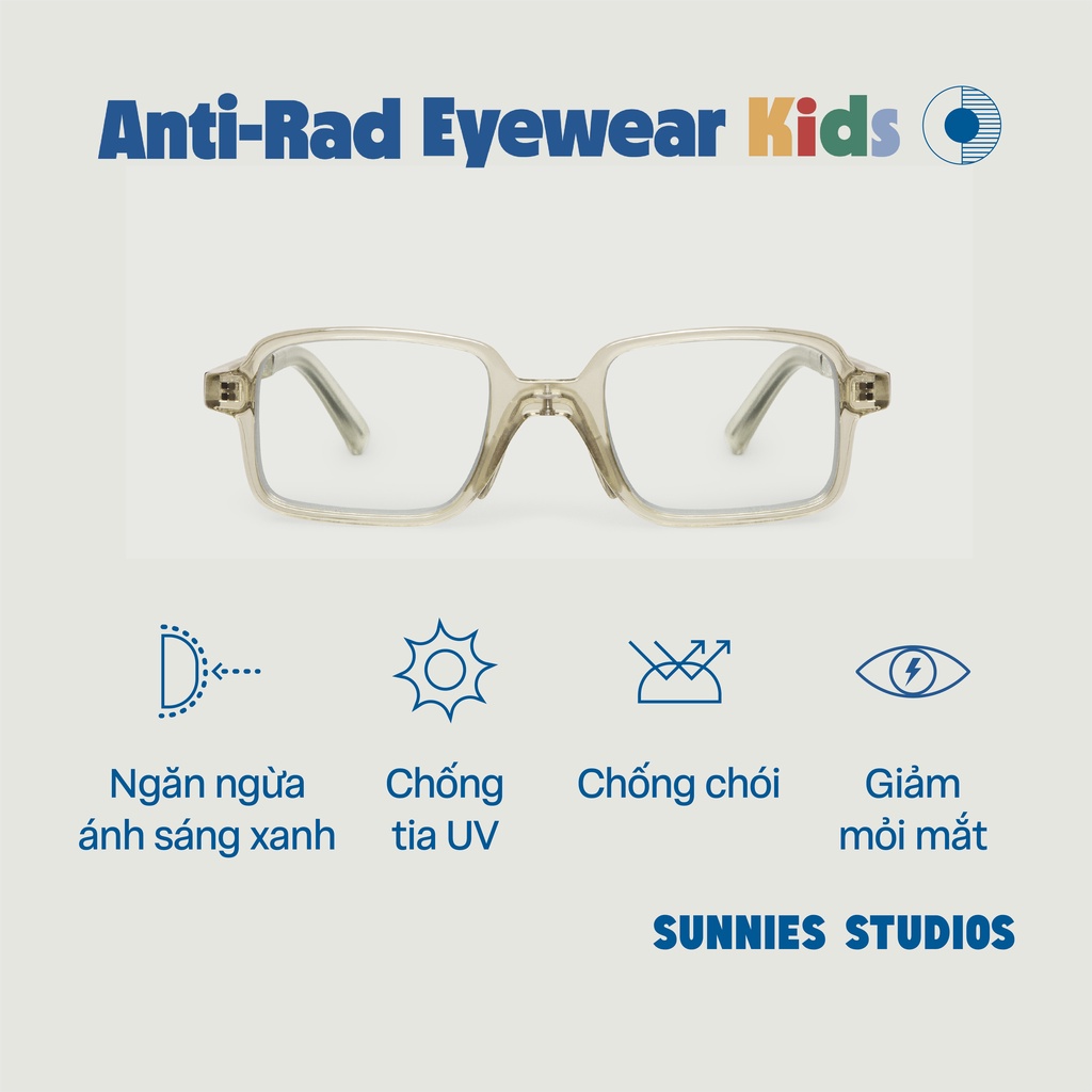 Kính Sunnies Studios Chống Ánh Sáng Xanh Cho Trẻ Em Idris Jellyfish