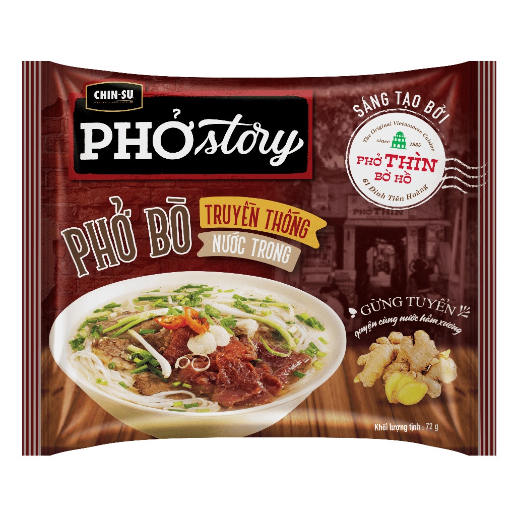 Phở Bò Phở Story  72gr- Thùng 30 Gói x 72gr
