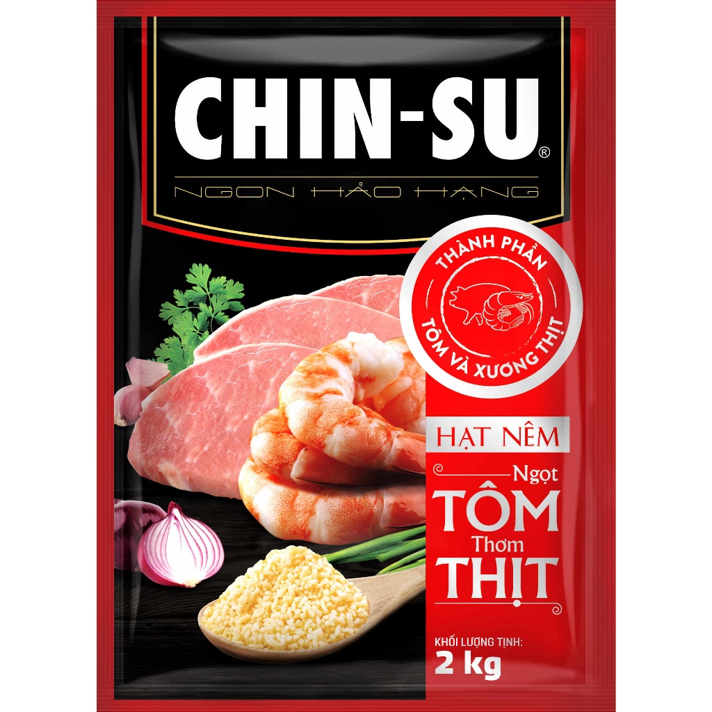 Hạt Nêm CHIN-SU Ngọt Tôm Thơm Thịt Gói 2Kg