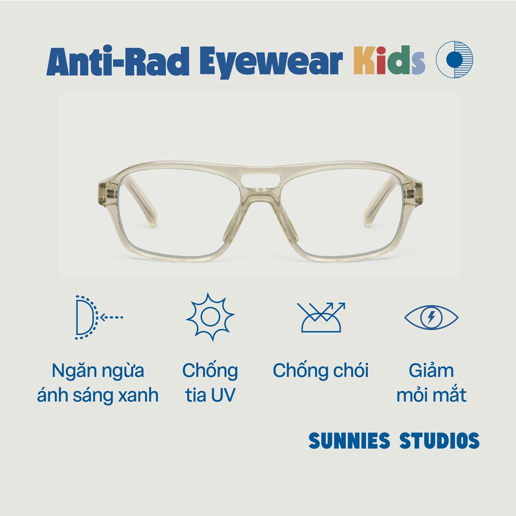 Kính Sunnies Studios Chống Ánh Sáng Xanh Cho Trẻ Em Tobias Jellyfish