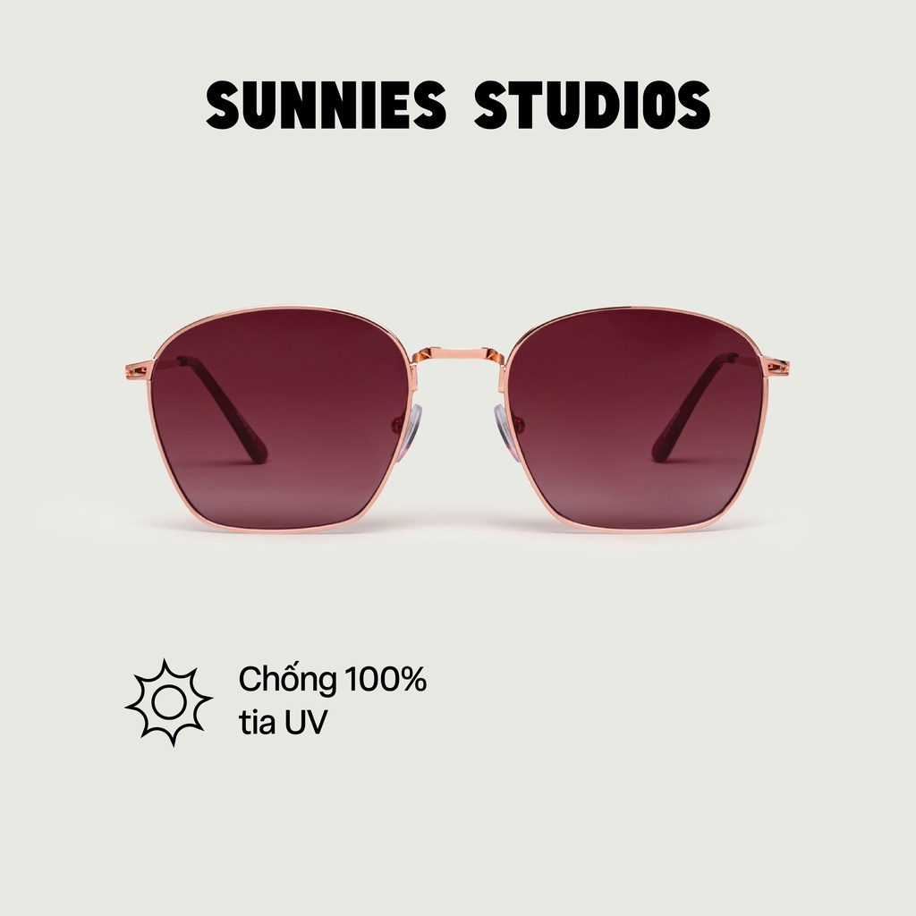 Kính mát Sunnies Studios Gọng Vuông Baxter in Rose