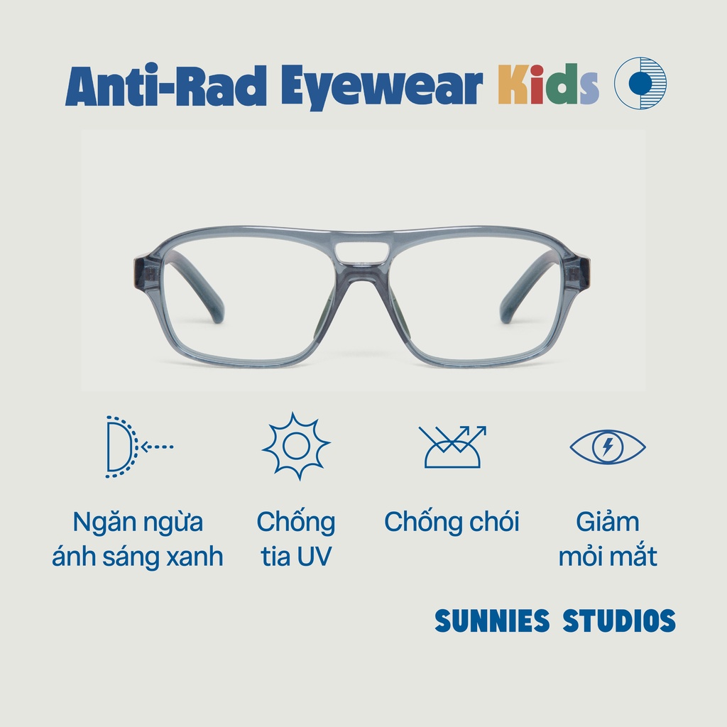 Kính Sunnies Studios Chống Ánh Sáng Xanh Cho Trẻ Em Tobias Marine