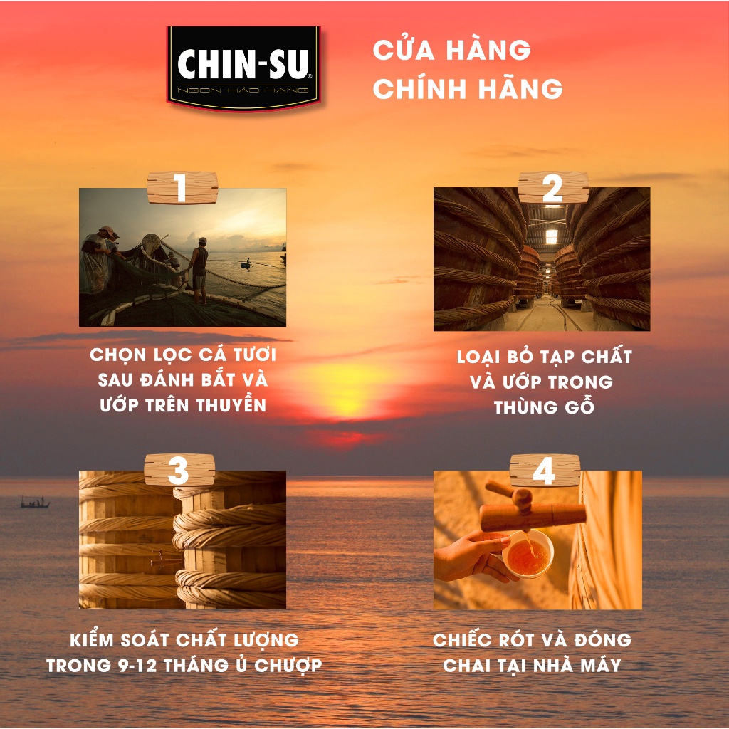 Nước Mắm CHIN-SU Cá Hồi Đậm Đặc Chai 500ml