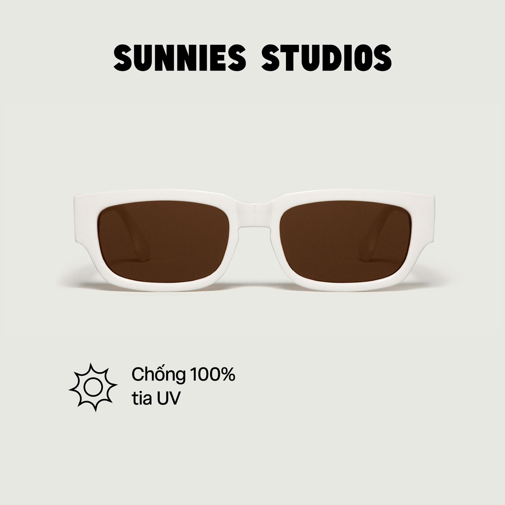 Kính mát Sunnies Studios Gọng Vuông Jarvis in Cream