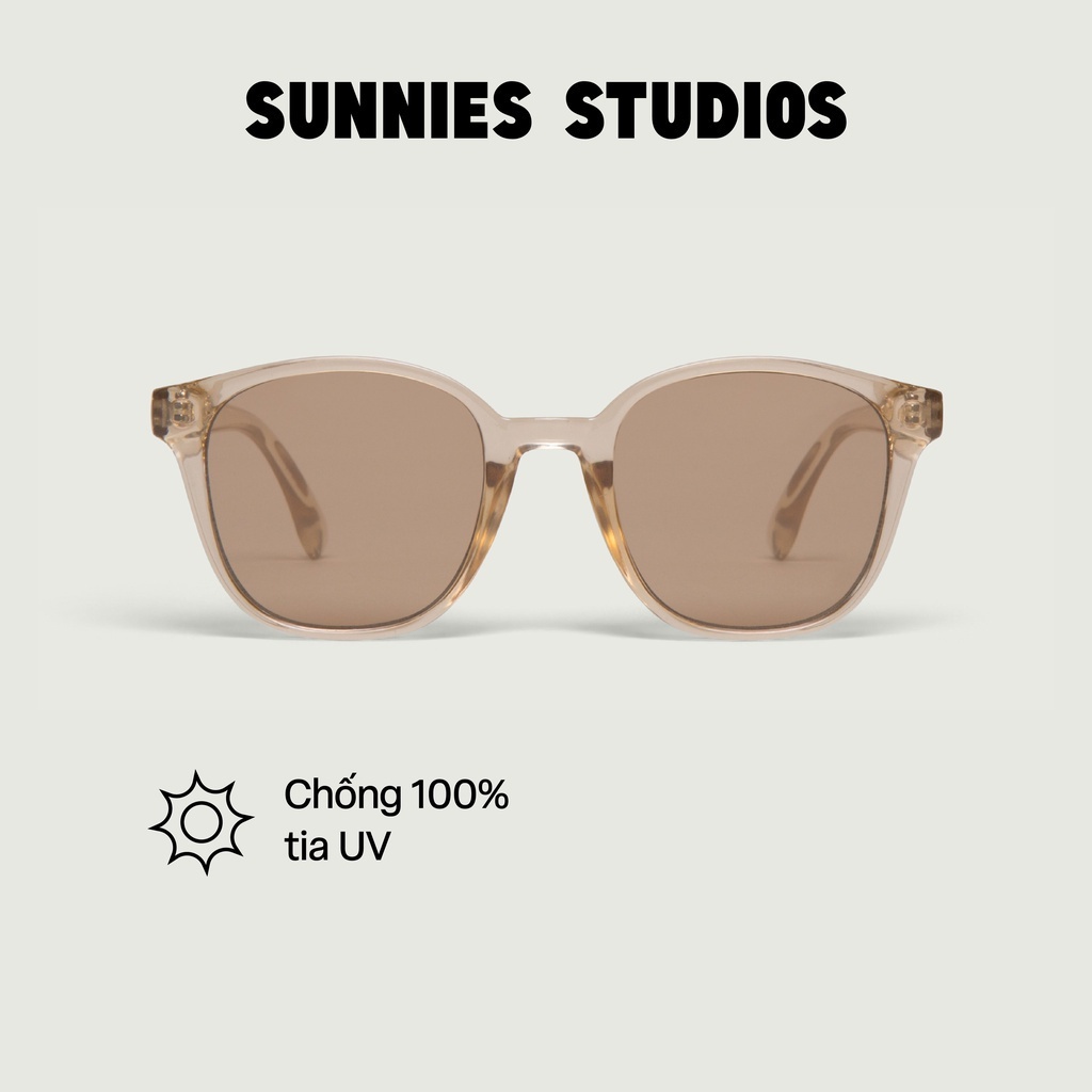 Kính mát Sunnies Studios Gọng Tròn Neo in Cornhusk