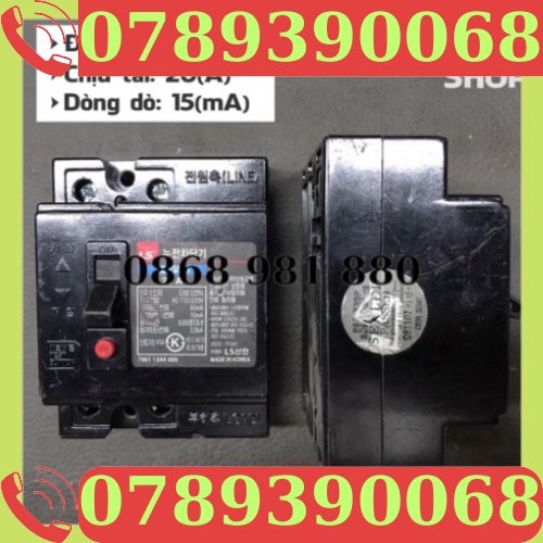 CB chống giật vuông hàn 20-30A-30mA - Aptomat chống giật