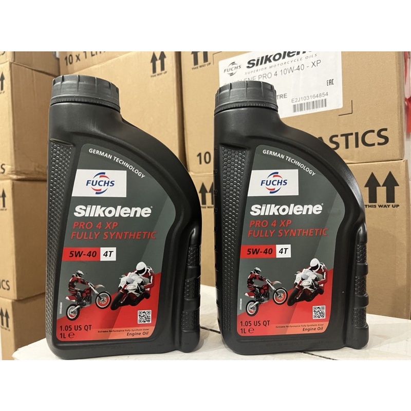 Nhớt Fuchs Silkolene Pro4 5W40 dành cho xe côn tay, PKL - Nhập khẩu Anh