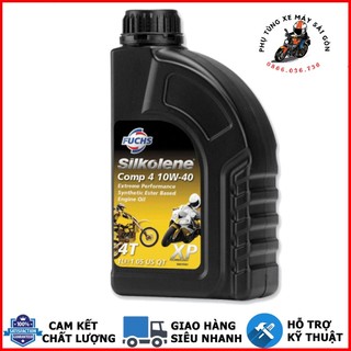 Nhớt Fuchs Silkolene Comp4 10w40 1 Lít dành cho xe số côn tay - Nhập khẩu Anh