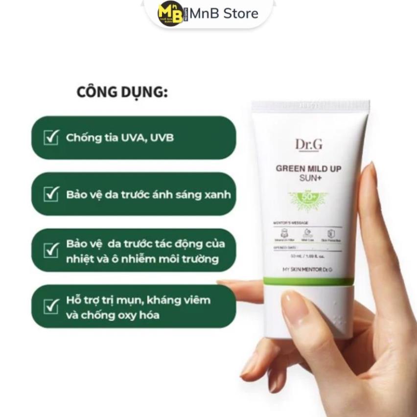 Kem Chống Nắng Dr.G Brightening Up Green Mild Up Sun 50ml
