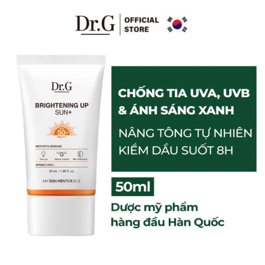 Kem Chống Nắng Dr.G Brightening Up Green Mild Up Sun 50ml