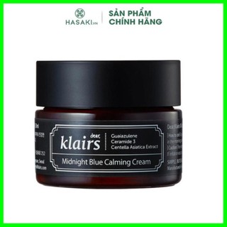Kem Dưỡng Ẩm Klairs Midnight Blue Calming Cream  Làm Dịu Da Ban Đêm 30ml
