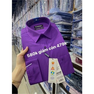 Viettien♥️freeship♥️ - áo sơ mi nam dài tay cấp fom regular fit chất liệu bamboo - áo sơ mi công sở việt tiến