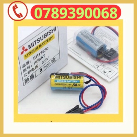 Pin MITSUBISHI MR-BAT A6BAT ER17330V/3.6V PLC Servo
