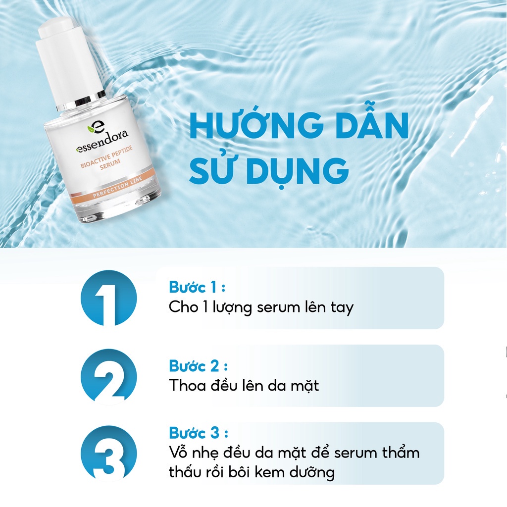 Serum Huyết Thanh ESSENDORA Bioactive Peptide 30ml Giúp Dưỡng Ẩm, Phục Hồi, Nâng Cơ Và Trẻ Hóa Toàn Diện Làn Da