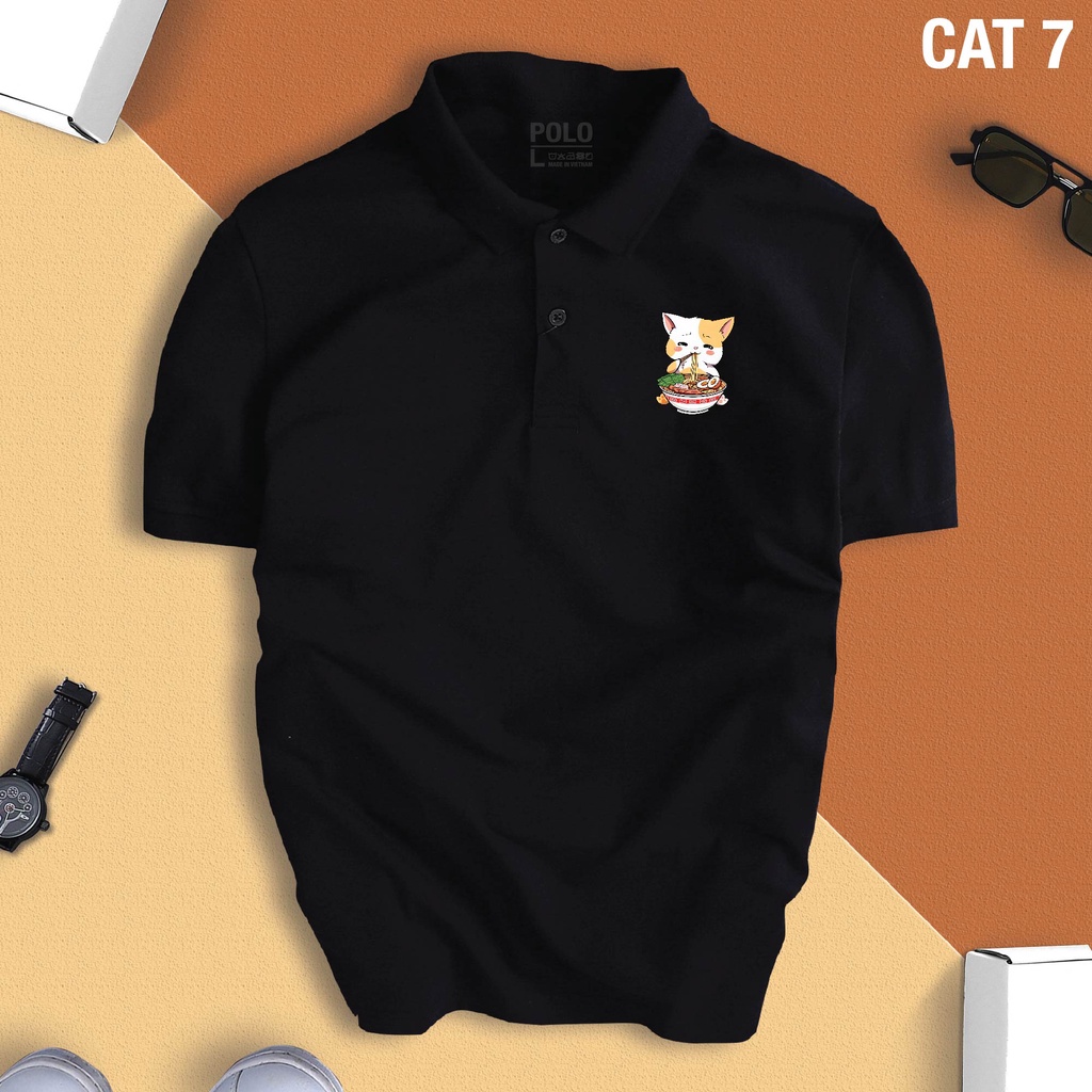 Áo Polo MÈO MÌ TÔM nam nữ cổ bẻ vải xịn Unisex, trẻ trung, thanh lịch