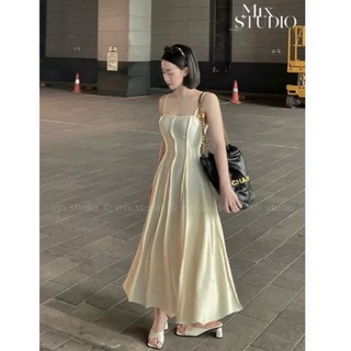 Đầm Xoè Dáng Dài Hai Dây Trơn Basic Siêu Hot 2023 CC138 HỎA TỐC QCK QCK (Hỏa Tốc)