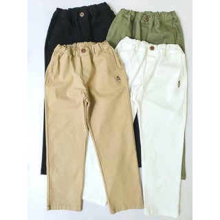 Quần baggy kaki Bee Mon thêu gấu trơn nhiều màu BTBG size 120-160