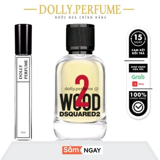 Tester nước hoa nam : dsquared2 2 wood edt chiết 10ml