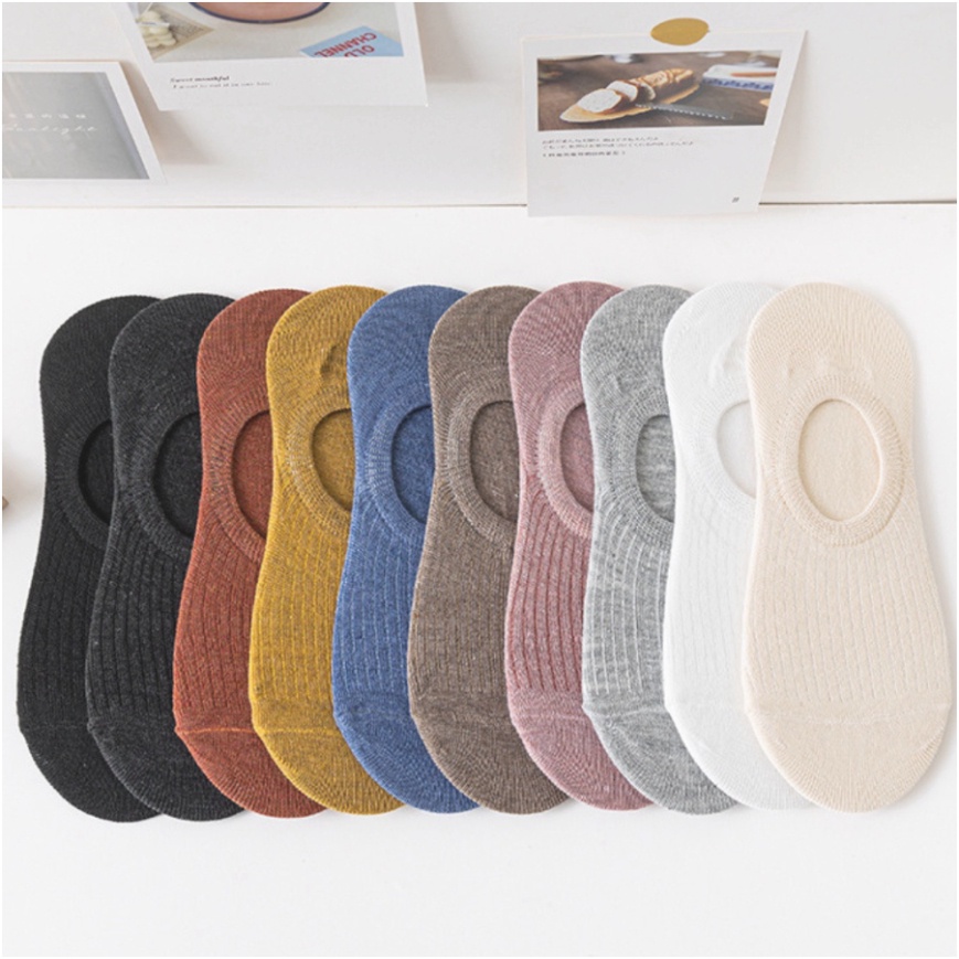 2023 Tất Nữ Cổ Ngắn, Tất Lười Đi Giày Búp Bê - Vớ Nửa Bàn Chân Nhiều Màu Phù Hợp Đi Mùa Hè Thoáng Khí Chống Hôi Chân