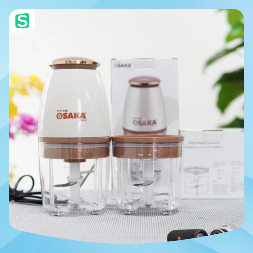 Máy Xay Thịt Osaka Nhật Bản, Máy Xay Sinh Tố Cắm Điện, Máy Xay Thực Phẩm Nhà Bếp Công Suất 350W Dung Tích Cối Xay 750ml