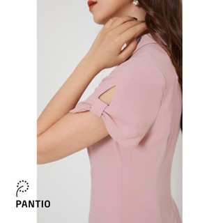 [Chính hãng] FDC32056 - Đầm công sở chất liệu voan nhẹ dáng chữ A - PANTIO