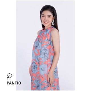 [Chính hãng] FDP32704 - Đầm dạo phố chất liệu vải tơ in họa tiết dáng suông - PANTIO