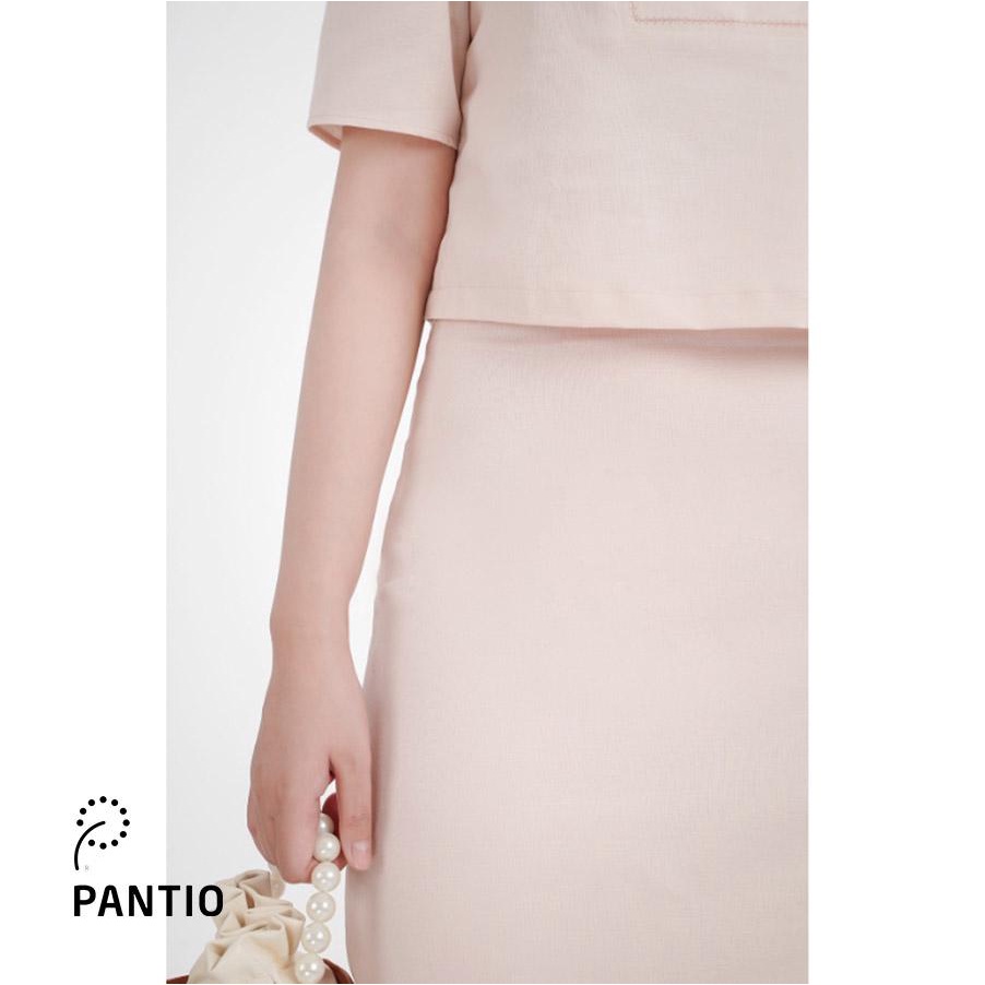 [Chính hãng] BJD32476 - Chân váy bộ bút chì dài chất liệu thô xẻ trước - PANTIO