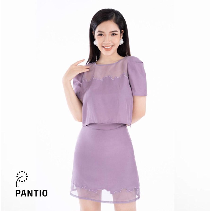 BJN32405 - Chân váy ngắn chất liệu thô dáng chữ A - PANTIO