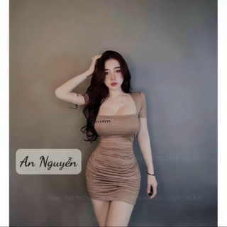 Đầm Body Cổ Vuông Dáng Ngắn Siêu Basic QCK281
