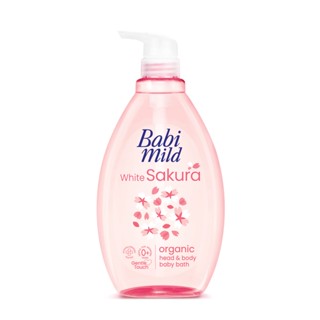 Sữa Tắm Gội Trẻ Em Babi Mild White Sakura 800ML phiên bản mới - 101237261