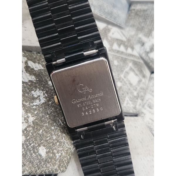 ĐỒNG HỒ SI NHẬT DÂY ĐEN UNISEX - THƯƠNG HIỆU GIANNI ACCARDI MILANO