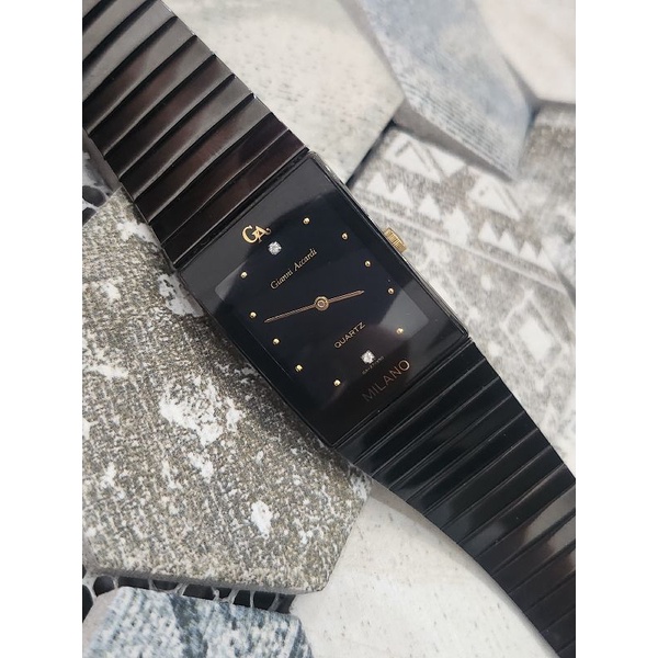 ĐỒNG HỒ SI NHẬT DÂY ĐEN UNISEX - THƯƠNG HIỆU GIANNI ACCARDI MILANO