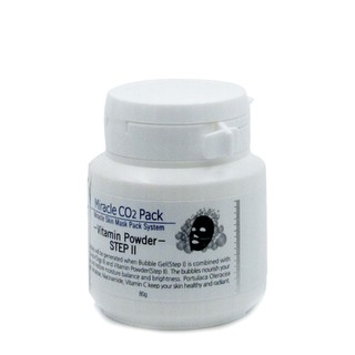 Miracle co2 pack vitamin powder step ii hũ 80gram pha với co2 dj carbon therapy mask thải độc da hàn quốc