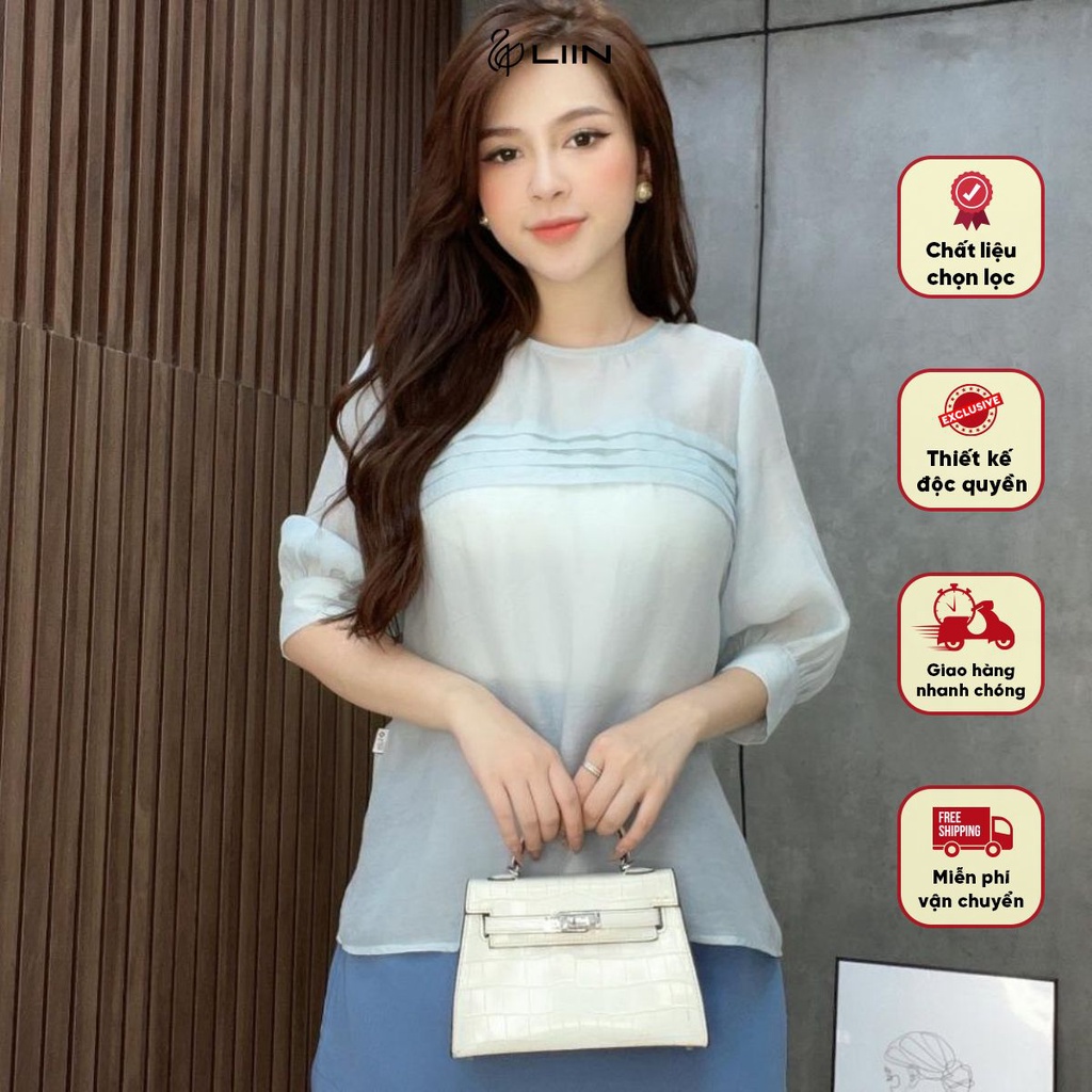Áo sơ mi Xanh Liin Clothing - AKL266SBL-S23