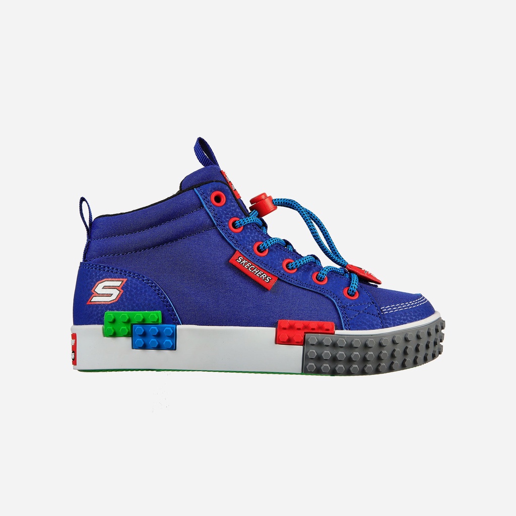 Giày sneaker bé trai Skechers Kool Bricks - 402223L-BLMT