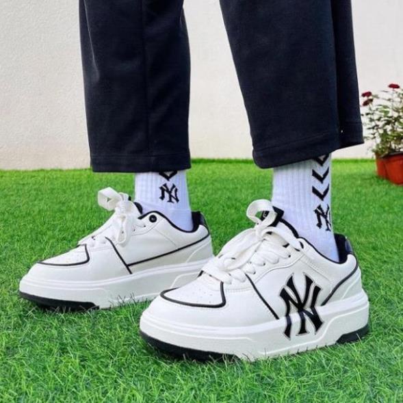 Giày Thể Thao MLB Chunky Liner Xanh Đen, Giày MLB Chunky LA Liner White Black Các Mẫu Hót 2022