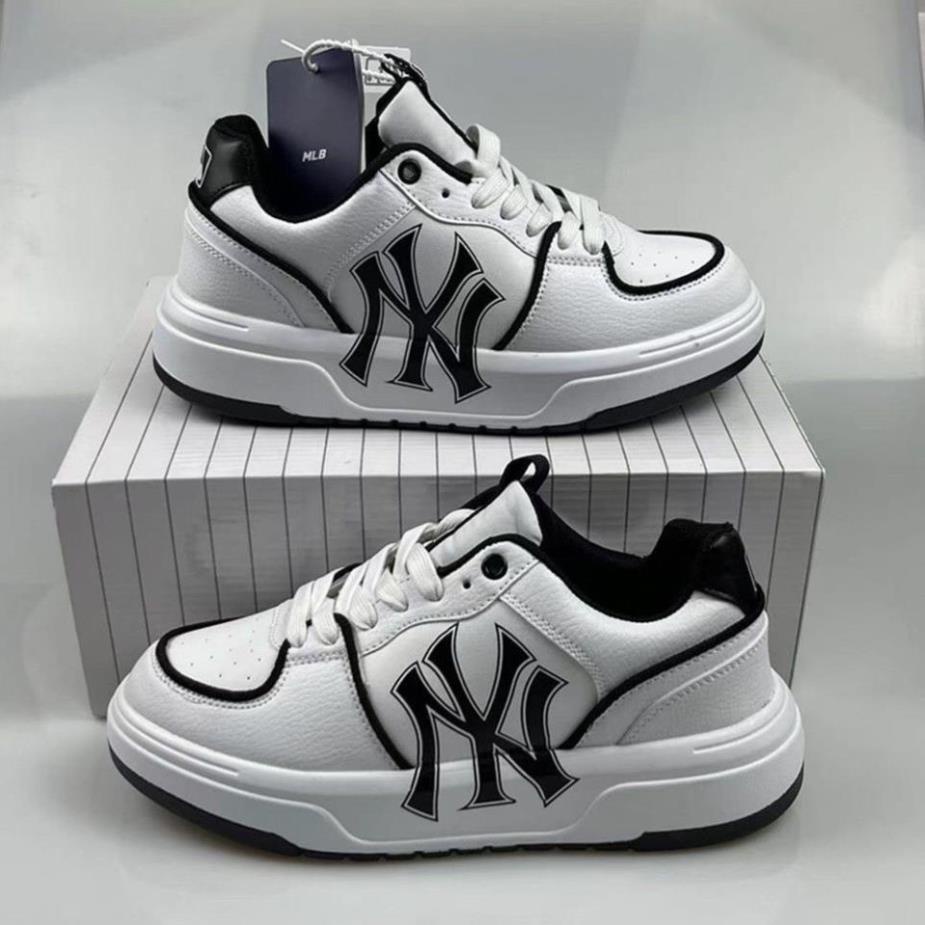 Giày Thể Thao MLB Chunky Liner Xanh Đen, Giày MLB Chunky LA Liner White Black Các Mẫu Hót 2022