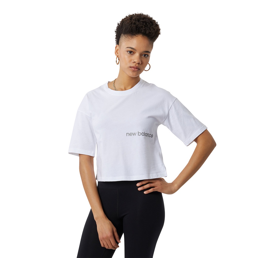Áo thun thời trang nữ New Balance APP T-SHIRT W WHITE - AWT23513WT