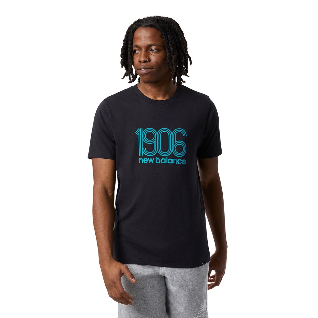 Áo thun thời trang nam New Balance APP T-SHIRT M BLACK - MT23906BK (form quốc t
