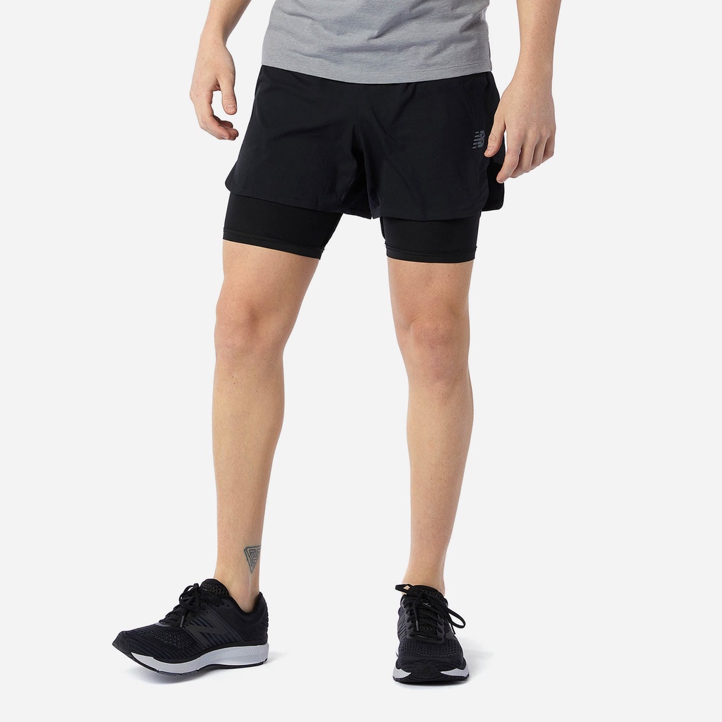 Quần ngắn chạy bộ nam NEW BALANCE MS11279BK