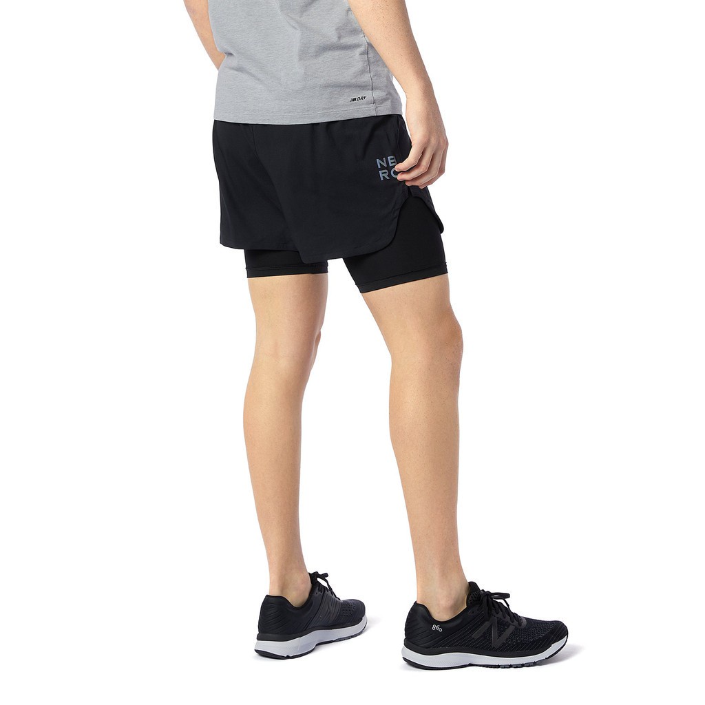 Quần ngắn chạy bộ nam NEW BALANCE MS11279BK