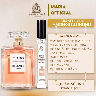 Nước hoa nữ Chanel Coco Mademoiselle Intense EDP chiết chính hãng 10ml tự tin và nổi bật với hương thơm độc đáo