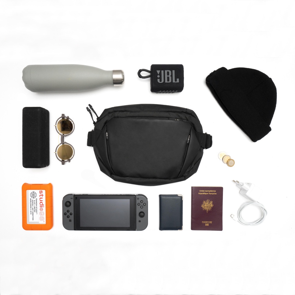 Túi chạy bộ đeo chéo Đen DECATHLON KALENJI mã 8588758