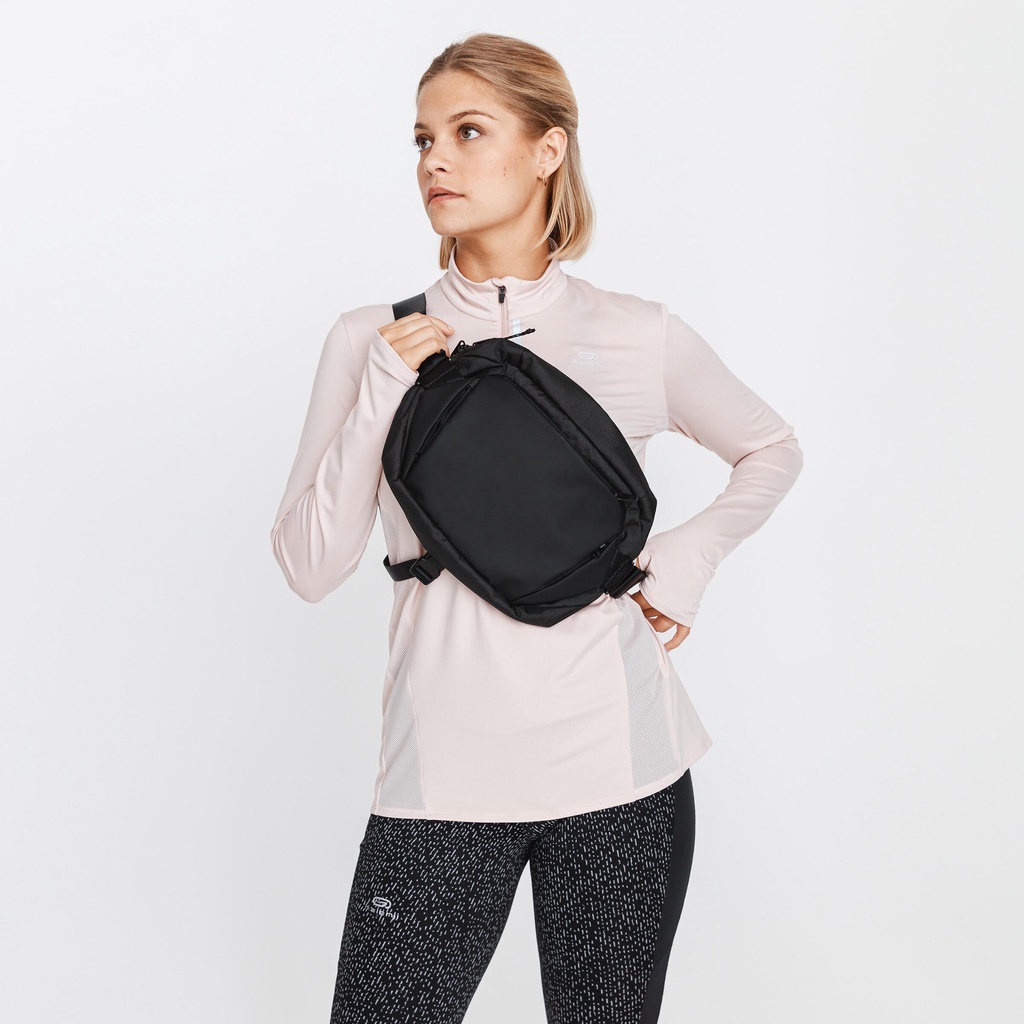 Túi chạy bộ đeo chéo Đen DECATHLON KALENJI mã 8588758